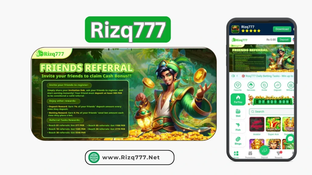 Rizq777 Friends Referral Program – Invite and Earn Real Cash